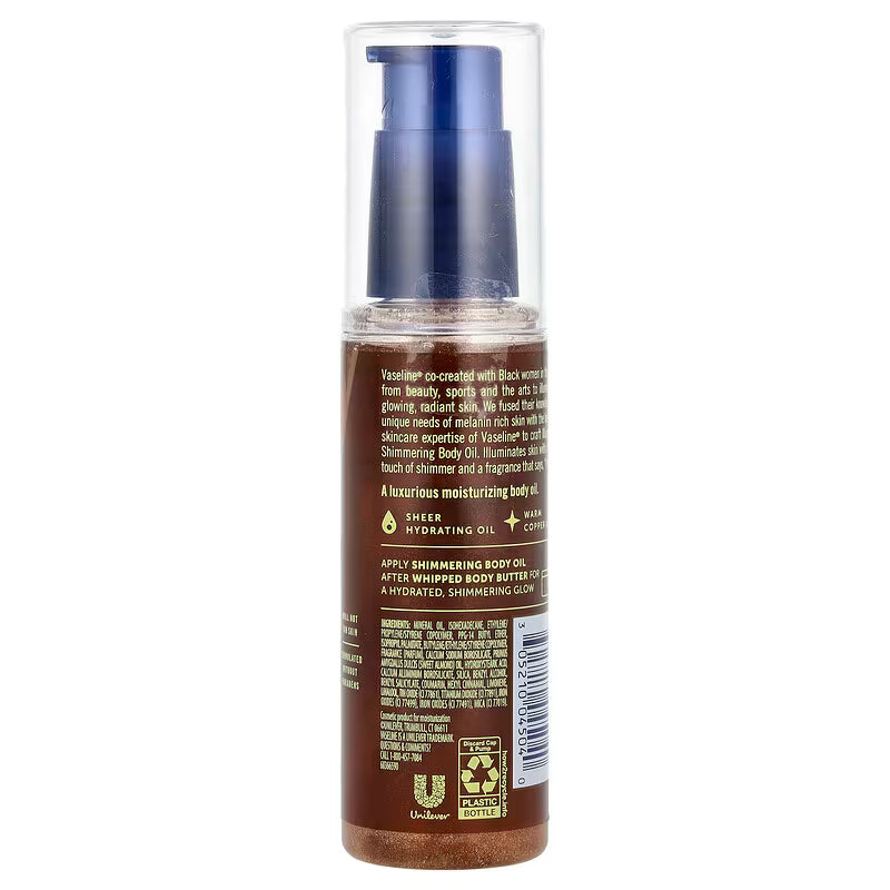 shimmering body oil iluminate me de Vaseline