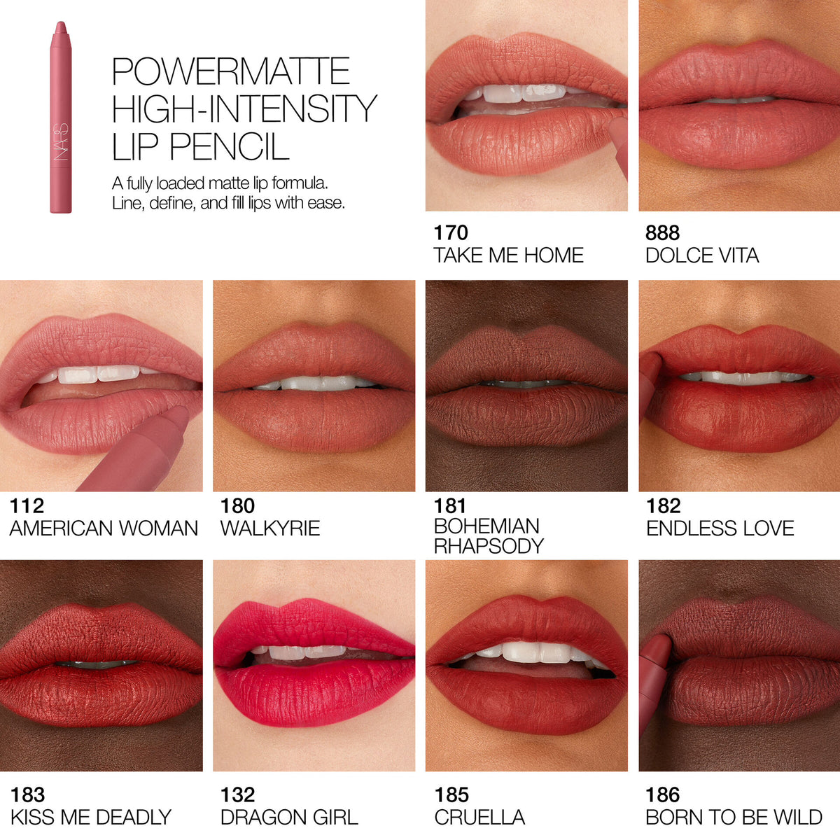 Lapiz Labial NARS Powermatte High-Intensity Lip Pencil