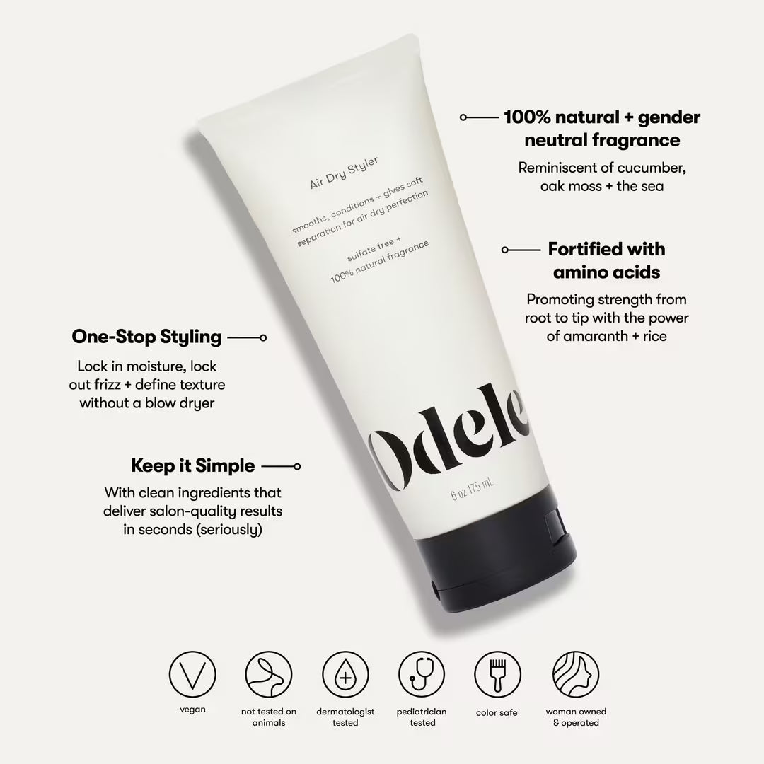 Odele Air Dry Styler for Light Moisture, Definition + Shine