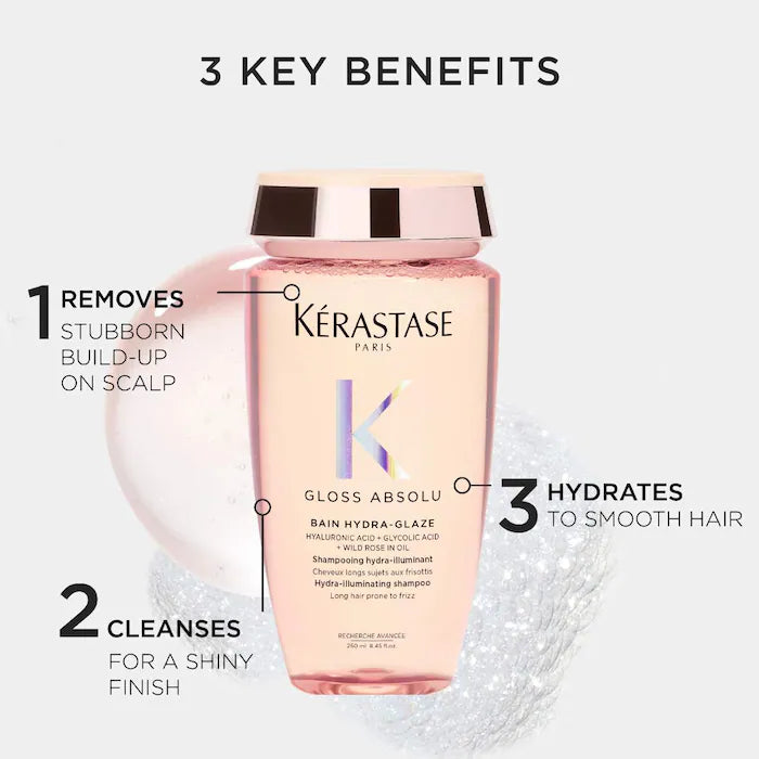 Gloss Absolu High-Shine Anti-Frizz Shampoo for Fine to Medium Hair de Kérastase
