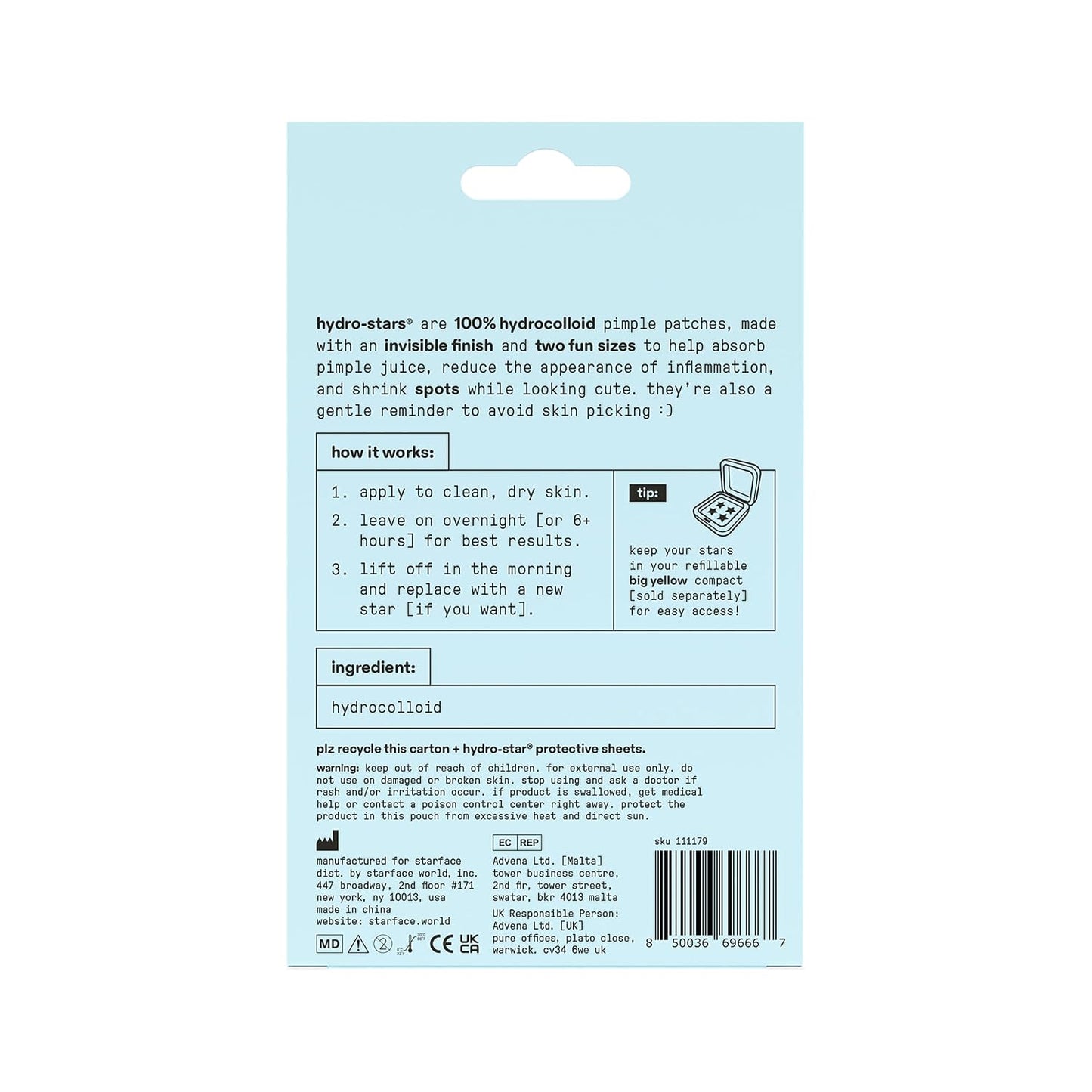 Hydro-Star Pimple Patches Transparentes