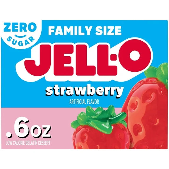 Gelatina Jell-o Family Size Zero Sugar