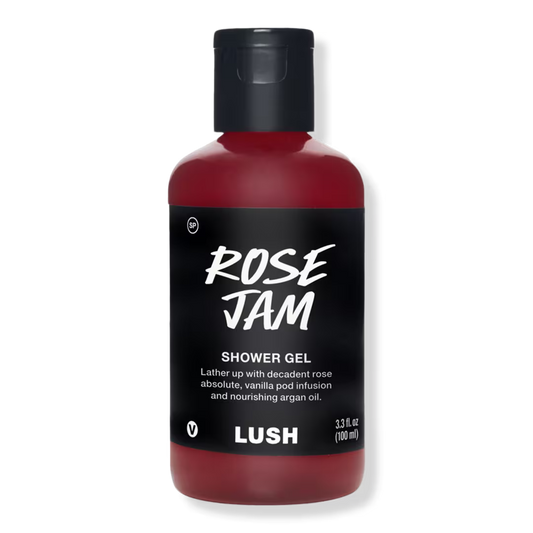 shower gel rose jam de Lush
