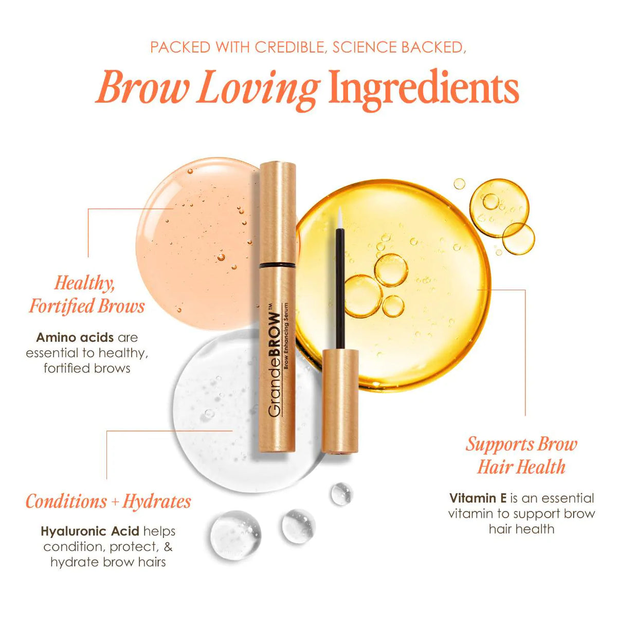 Grande Cosmetics Brow serum para el crecimiento de cejas