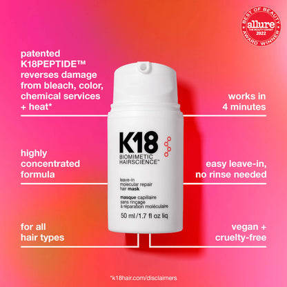K18 Leave-in molecular repair hair mask