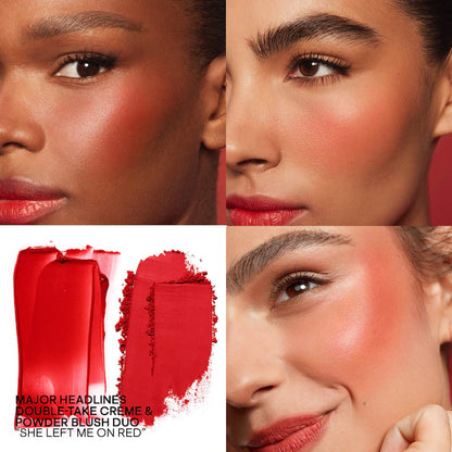 Mini Major Headlines Double-Take Crème & Powder Blush Duo de Patrick Ta