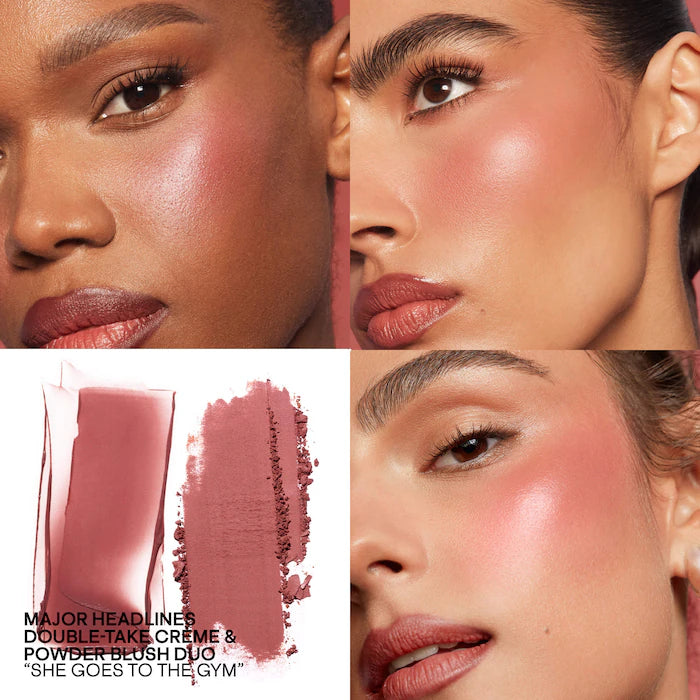 Mini Major Headlines Double-Take Crème & Powder Blush Duo de Patrick Ta