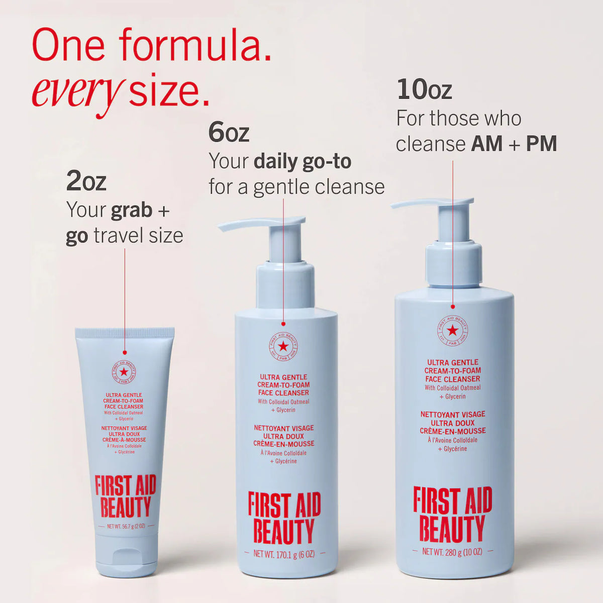 Limpiador Facial First Aid Beauty Ultra Gentle Pure Skin Cream-to-Foam