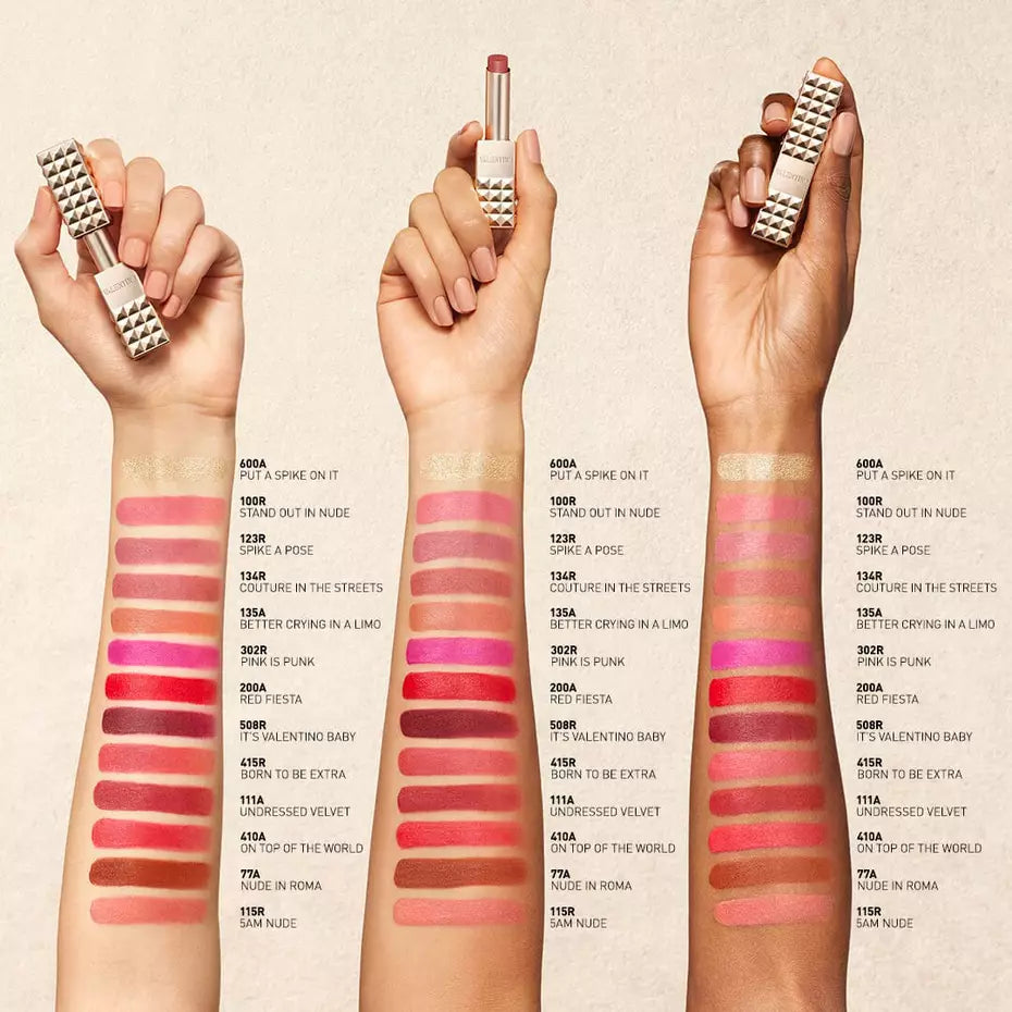 Labial Valentino Beauty Spike Valentino Buttery Matte Lip Color